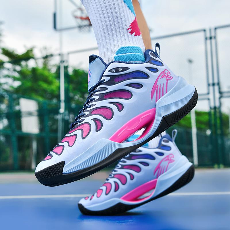 Men's Basketball Shoes Cushioned Breathable Sneakers Train Athletes High Quality Sport Shoes Non-Slip Night Light Casual Sneaker