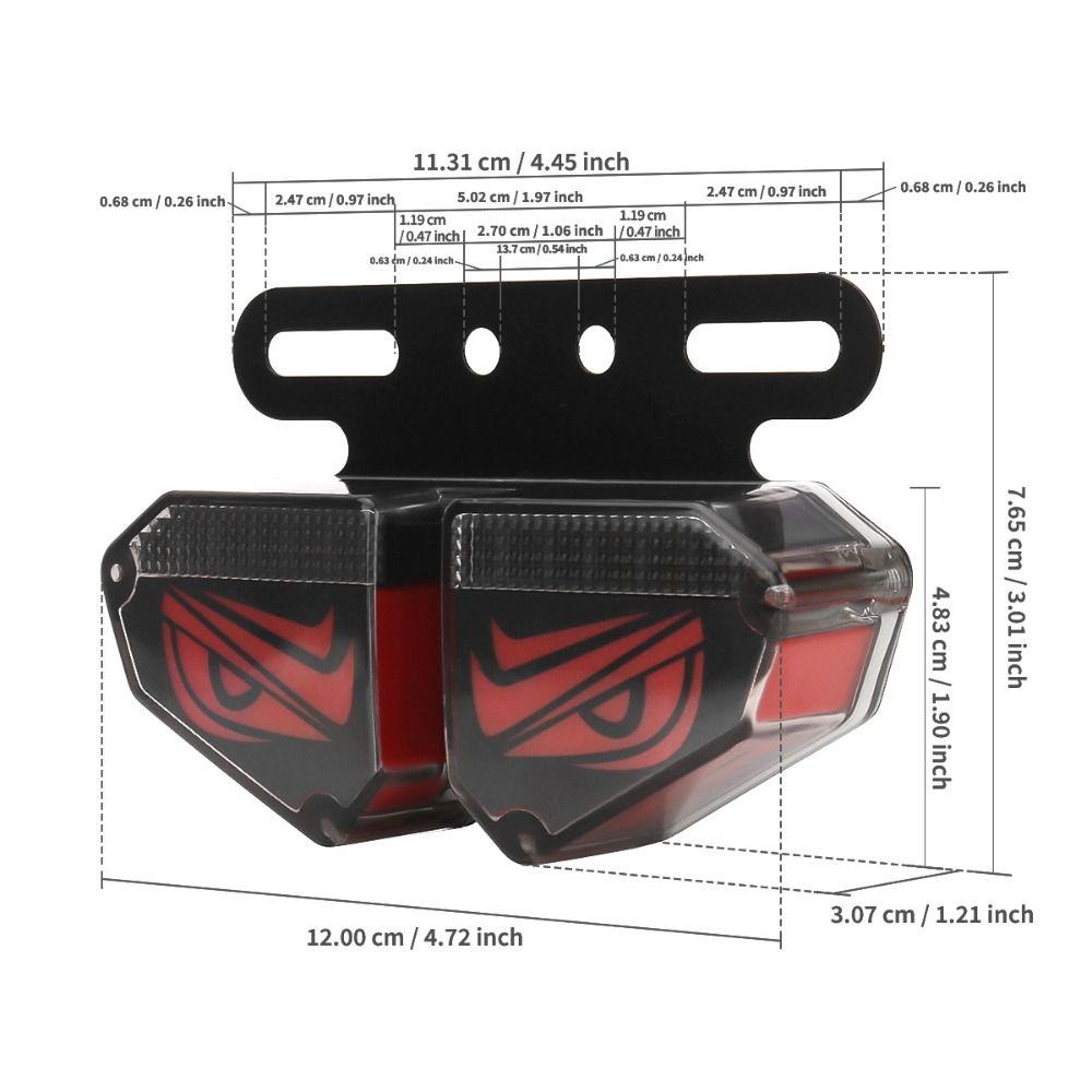 12-24V Truck Taillight Multi-Mode Side Signal Light Creative Safety Warning Lamps Car Decor
