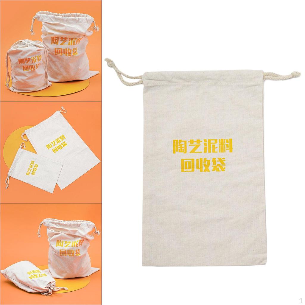 Pottery Clay Storage Sack, Beige Polyester Material