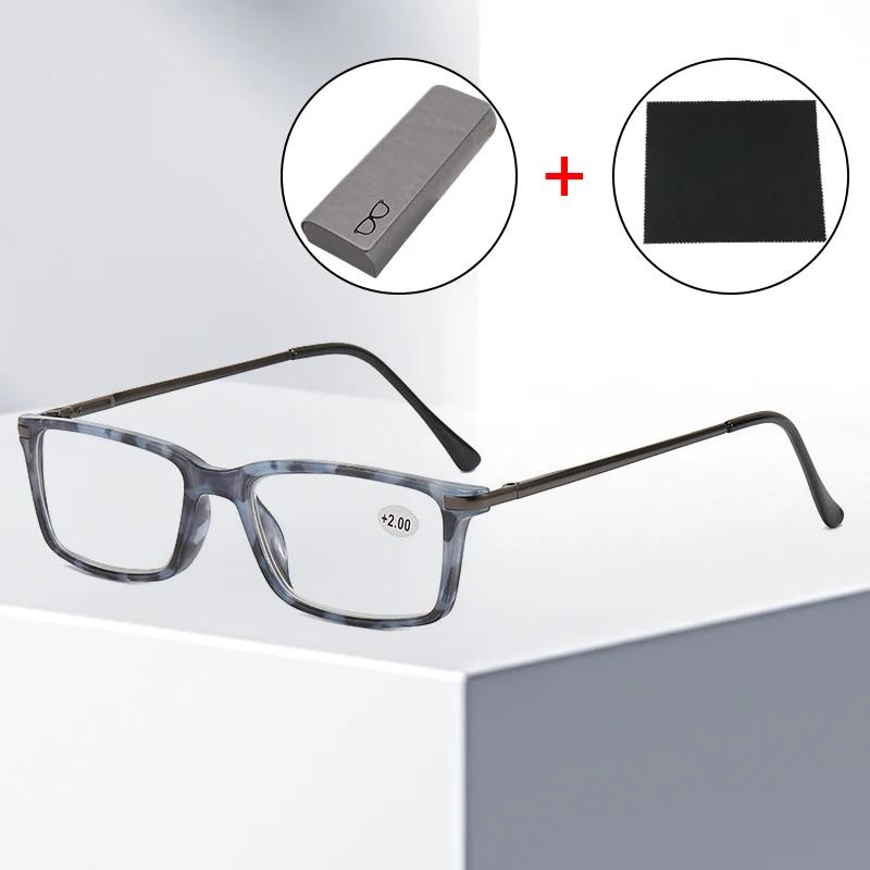 

+1.0~ +4.0 Metal Fashion Business Reading Glasses Personalized HD Presbyopia Glasses Unisex Leopard Print Far Sighted Eyeglasses 1