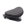 JPMODAO Motorcycle Seat Rich Choice Black Leather Solo Seat with Spring Bracket Kit for Sportster XL1200 883 48 Chopper Bobber Custom Cover, (Vertical