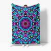 Colorful Geometric Mosaic Pattern Throw Blanket Sofa Bed Cover Decorative Bedspread Cushion Gift