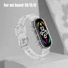 Transparent Strap+Case for Xiaomi Mi Band 10 9 8 Nfc Miband Wrist Replacement Belt Watch Bracelet Correa Mi Band 10 Accessories