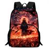 Cartoon NARUTO Pattern Lightweight Backpack With Front Pocket Adjustable Shoulder Strap Unisex Suitable For Children Age 6-10