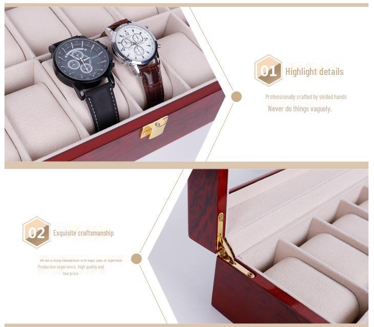 Gold Box for Watches and Jewelry, Model 610220 - Durable Storage Solution