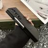 Luxury Carbon Fiber Magnetic Hinge Phone Case For Samsung Galaxy Fold 7 6 5 4 Wireless Charge Hard Soft Silicone Bumper Cover