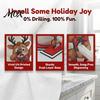 Solid Wood Paper Towel Rack Christmas Holder, Funny Snowman Elf Santa Claus Tissue Gift for Kitchen Dispenser, Decorative Wooden Standing Roll Holder