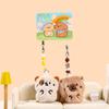 1Pair Kawaii Plush Couple Keychain Cartoon Animal Dog Car Keyring  for Lovers