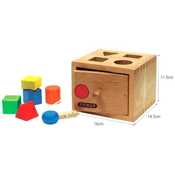 Todoribro Wooden Teaching Aids Shape Block Box WOODENTOY-A Korean Childrens Toys