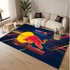 Custom Rug Red Bull Racing Pattern Print Name Text Soft Non‑Slip Floor Carpet for Home Indoor Decoration