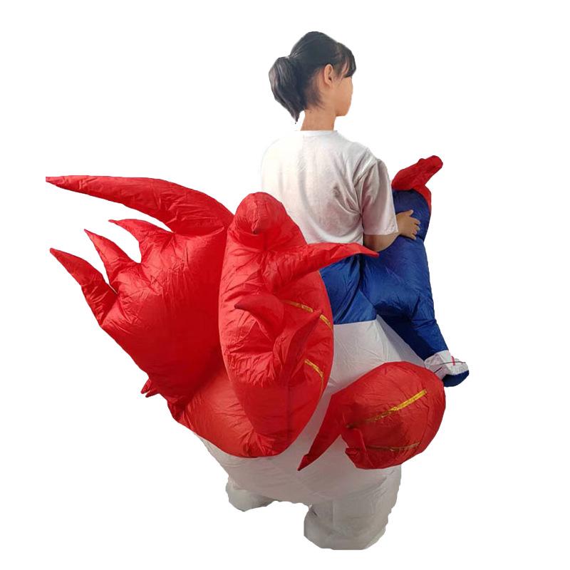 Inflatable Rooster Mascot Costume for Halloween or Festival 