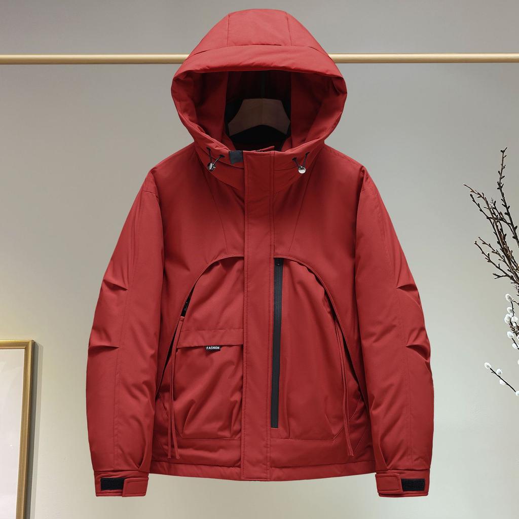 Unisex Sports Outdoor Hooded Warm Cotton-padded Jacket