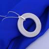 40-75cm Luxury Designer Network Circle Pendant 925 Sterling Silver Necklace for Women Party Wedding Fashion  Jewelry Gifts