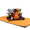 3D for Pop Up Halloween Pumpkin Greeting Card Festival Invitation Greeting Memorial Cards for Thanksgiving New Year