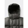 Customellow Hooded Down Jacket Brown Cwuaw25814brd