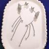 Stylish Rhinestone Butterfly Tassel Ear Cuff for Women – Elegant Non-Pierced Ear Jewelry