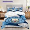 Manchester City Pride Bedding (1 * Duvet Cover + 2 * Pillowcase, Without Core) 2DFlat Bedding Set Duvet Cover and Pillowcase Christmas Birthday Gift