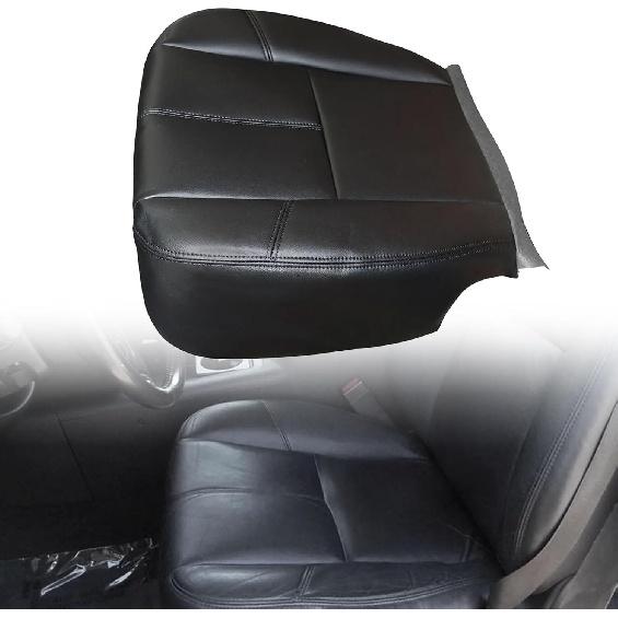 SecosAutoparts Spodní černý kožený potah sedadla řidiče nebo spolujezdce, kompatibilní s Chevy Silverado Avalanche Tahoe Suburban GMC Sierra Yukon