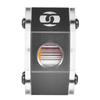 Aluminum Alloy G1 4 Thread Water Cooling Flow Meter Indicator for PC Water Cooling System Gray