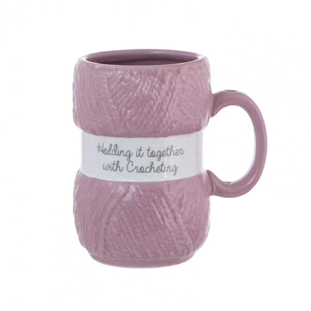 

Hot Knit Style Ceramic Coffee Mug Coffee Cup Colorful Yarn Ball Mug Tea Cup Gift Summer and Winter Drinkware Kitchenware 301-400ml розовый