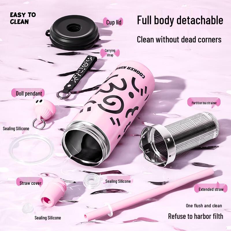 Chui Da Huang 600ml Ceramic Coated Insulated Mug