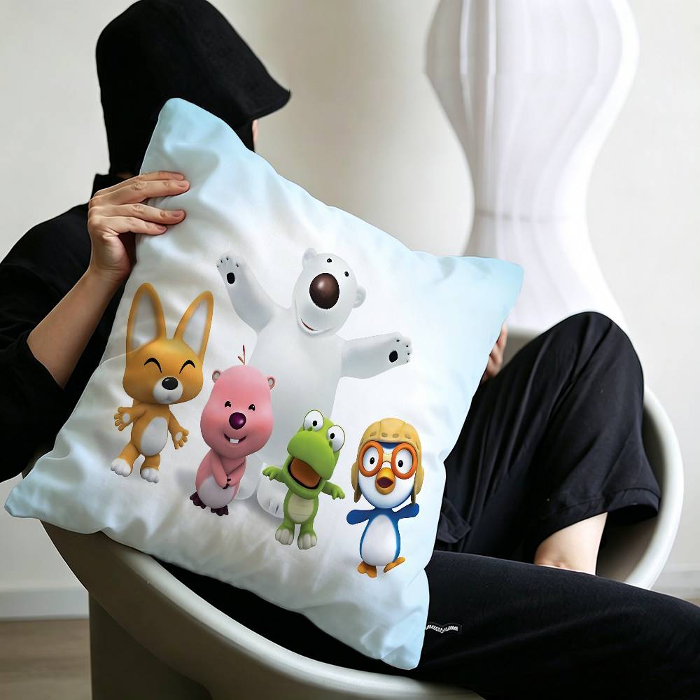 Anime Cute P-Pororos Maple Design Lucky Dragon pillow cover sofa cushion cover home room decoration children gift