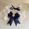 Decorative Cat Lace Bow Bib Adjustable Cat Collar Cute Pet Collar  for Cat Dog