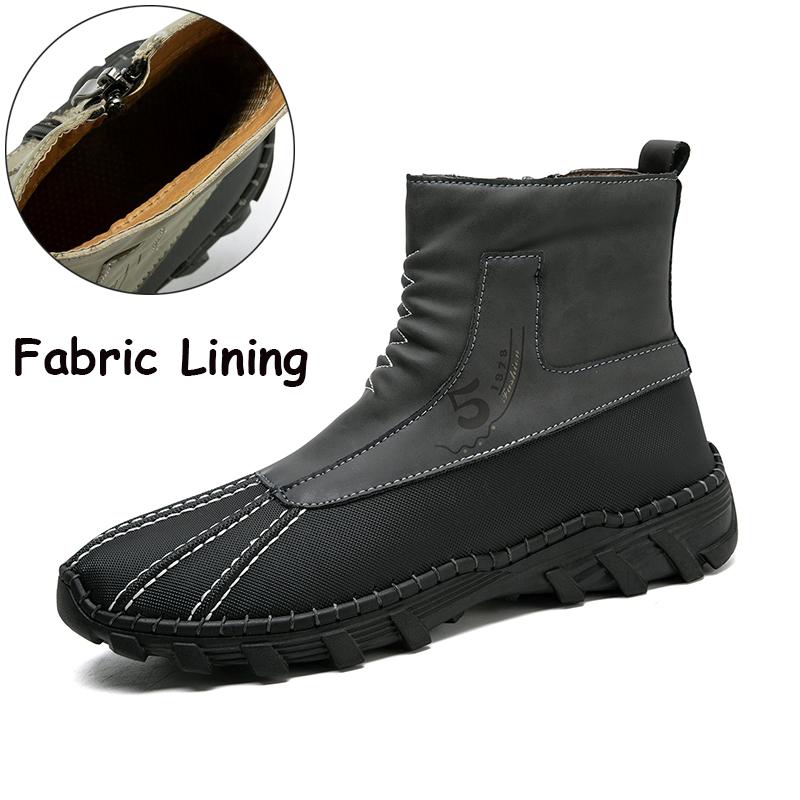 Nuevas botas de tobillo de moda para hombre, hechas a mano, zapatos casuales de caña alta, botas clásicas para caminar para hombre, botas de motocross cómodas y versátiles.