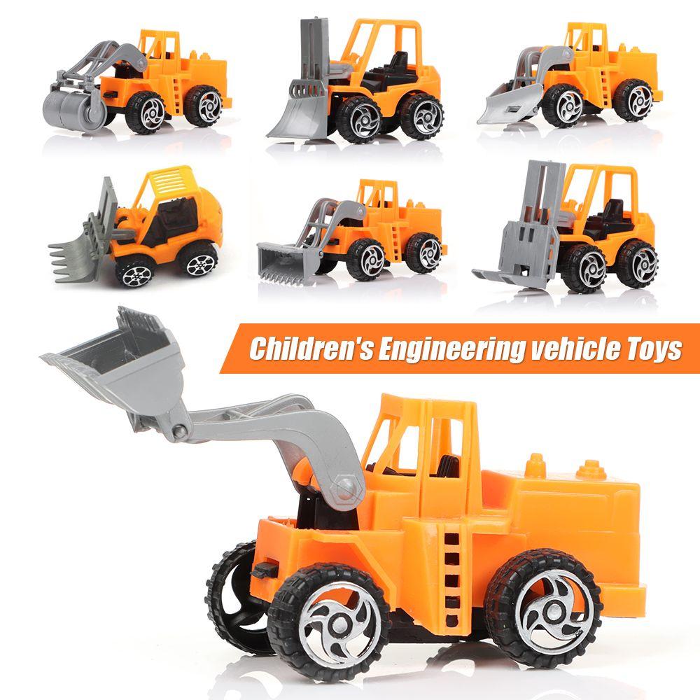 

New Children s Gift Excavator Forklift Toy Car Model Pull Back Car Engineering Vehicle