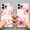 Beautiful Peach Blossoms Soft Phone Cover Case for iPhone 17 Pro Max 13 Pro 12 Mini 15 16 XS Max 14 Plus XR 7 8 11 Air
