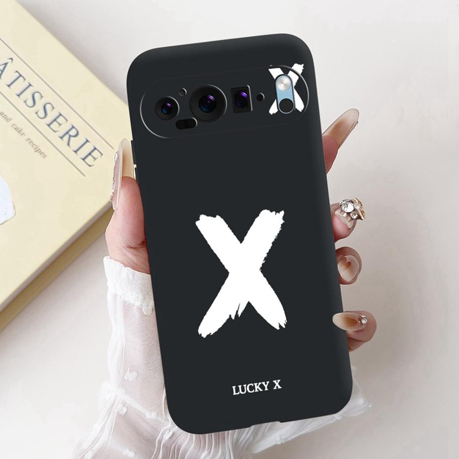 New Fashion Letter Phone Case For Google Pixel 9 Pro 9A Soft Silicone Shockproof Cover For Google Pixel9 9A 9Pro Cases Bumpers