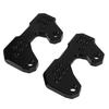 2 Stück Soziusfußraste Hinterer Schalthebelhalter CNC Aluminiumlegierung Ersatz für YZF R3 MT25 MT03Schwarz