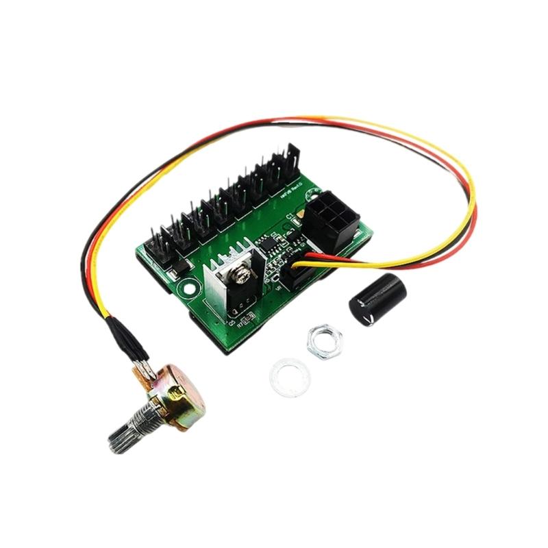 Computer Case Miner Fan Speed Controller 4/8 Channel Fan Power Violent Fan Controller Fan Speed Regulating Governor