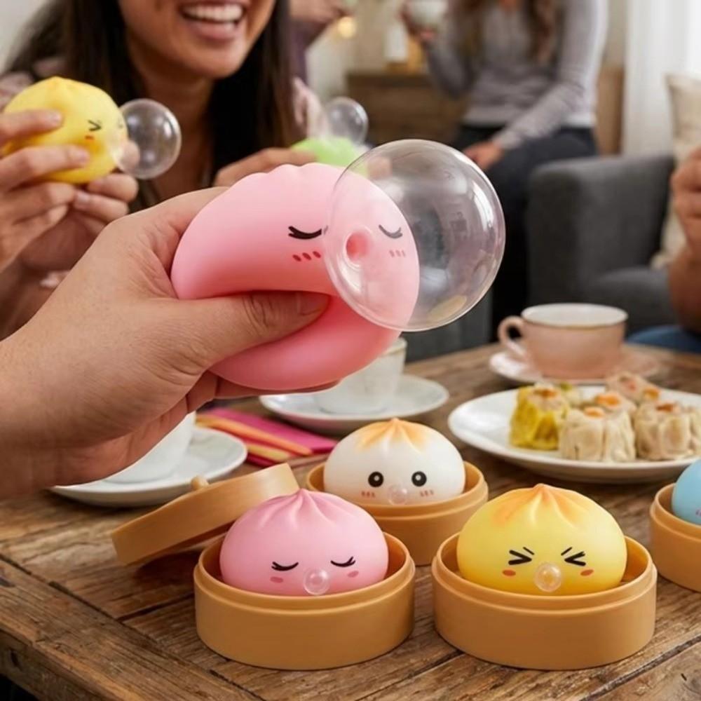 Stretchy Steamed Bun Squishy Toy Slow Rebound Steamed Bun Squeeze Toy Party Favors