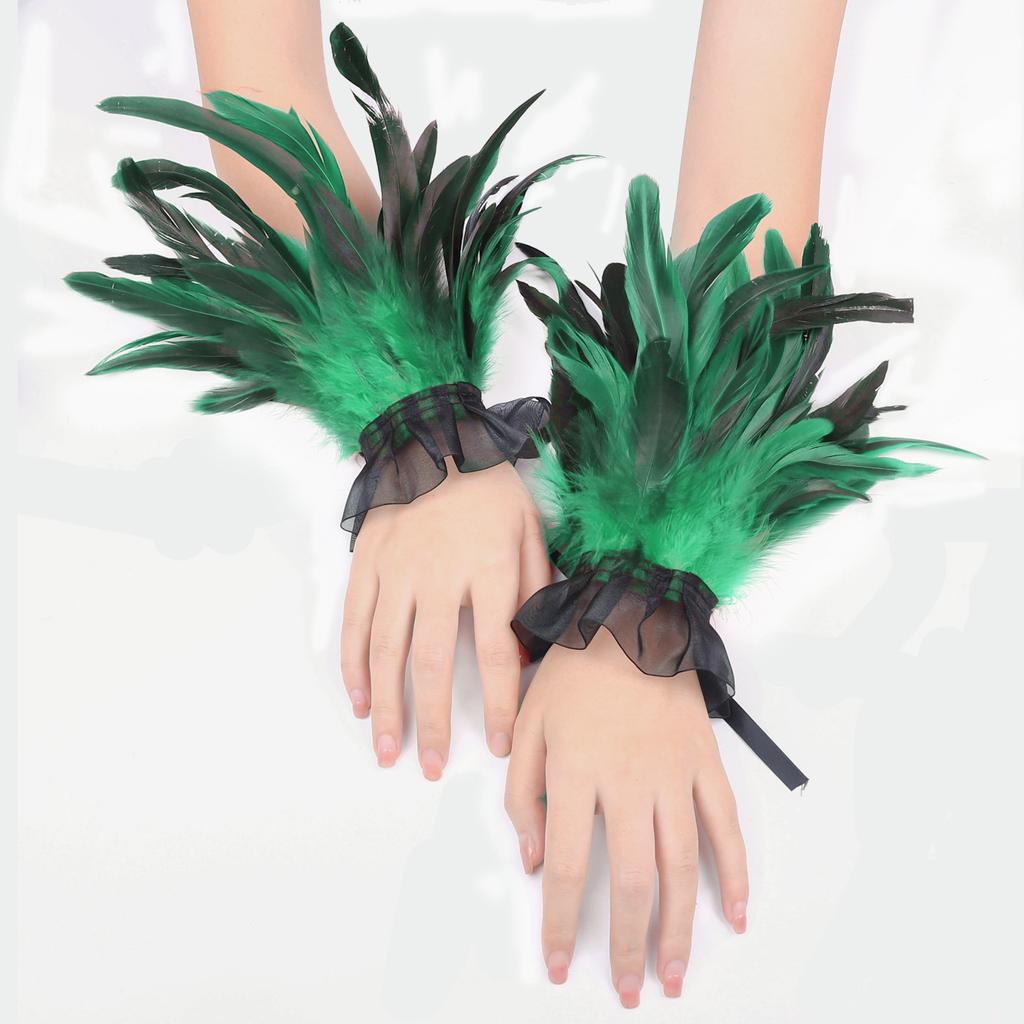 Kleiderdekoration, Handaccessoires, Chiffongarn, Federarmbänder und Ärmel, Party- und Tanzverkleidung, Vielseitige Handschuhaccessoires