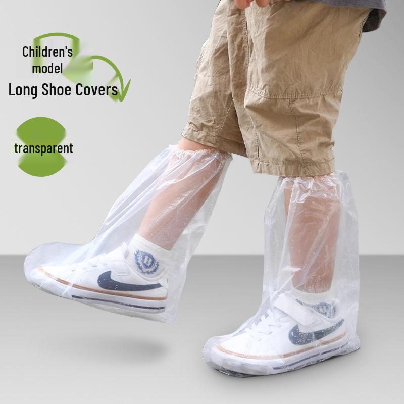 Huse de pantofi portabile, impermeabile, groase, transparente, de unică folosință - Ambalate individual pentru uz exterior