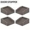 4Pcs Safety Silicone Door Stop Block Wedge Stop Door Stopper Home Office Door Rear Retainer Impact Stopper Rubber Stops No Drill