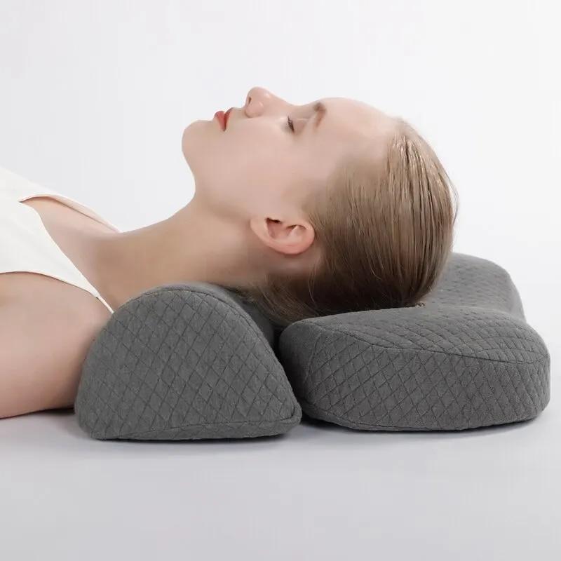 Nackenkissen, Memory Foam-förmiges Kissen, Seitenbettkissen, ergonomisches orthopädisches Kissen