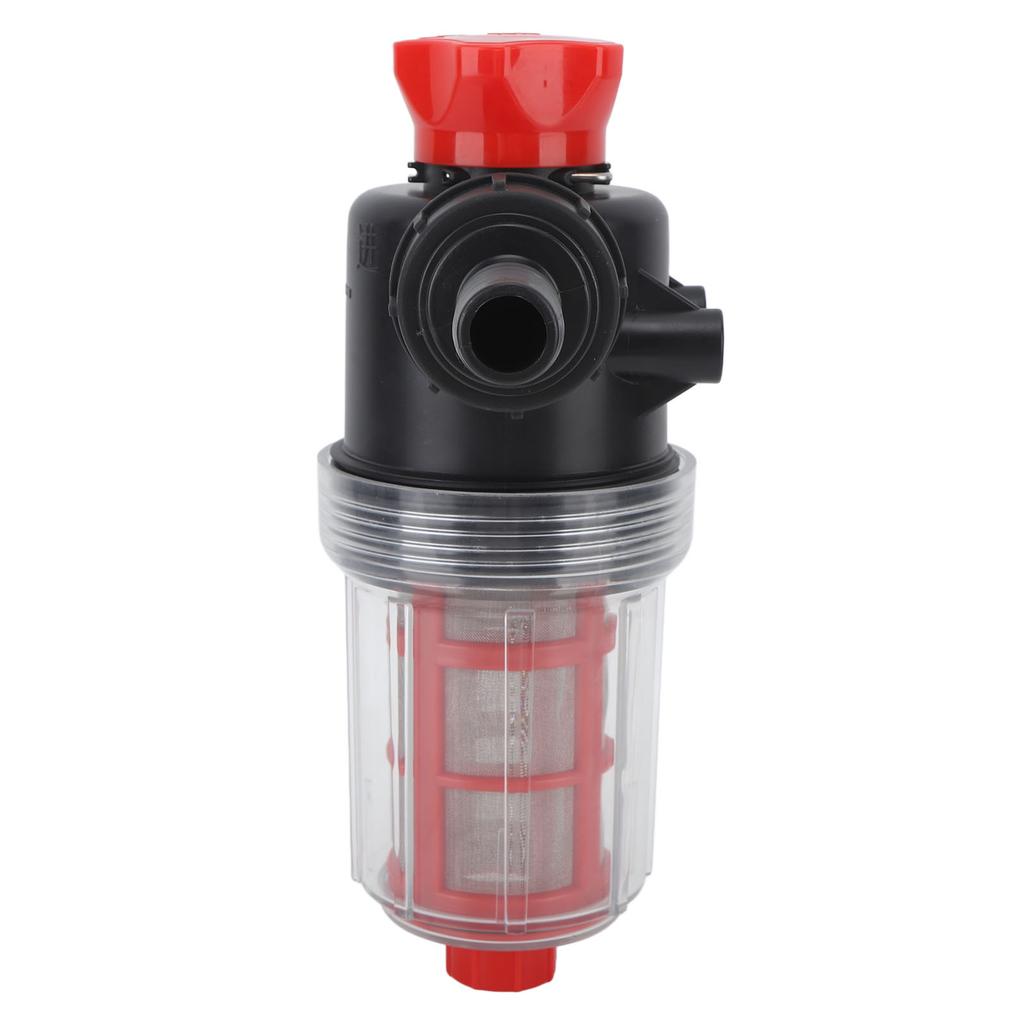 Bewässerungswasserpumpenfilter Feinmaschiges Doppelschicht-Filtersystem Hoher Durchfluss Inline-Sieb für Garten Rasen 38mm Anschluss