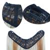 Clip In Hair Extension One Piece With 4 Clips V-Shap 50cm Long Wavy Curly Synthetic Hairpiece For Women Black Brown