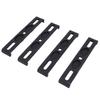 4PCS Frameless License Plate Holders Waterproofing Snap On License Plate Bracket for European Country License Plates