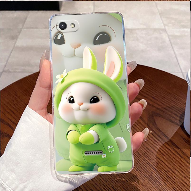 For Redmi 6A 6 5A 4A 4X Case Clear Luxury Cute Love Rabbit Funny TPU Soft Silicone Phone Case For Redmi6A Transparent Back Cover