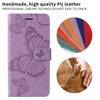 For iPhone 17 Pro Max Wallet Case Floral Butterfly Imprinted Leather Phone Cover Stand