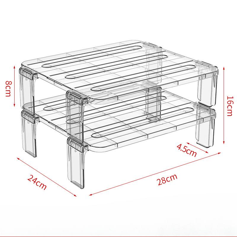There Are Multiple Layers of Bowl Racks and Seasoning Bottle Storage Racks Inside The Refrigerator's Shelves