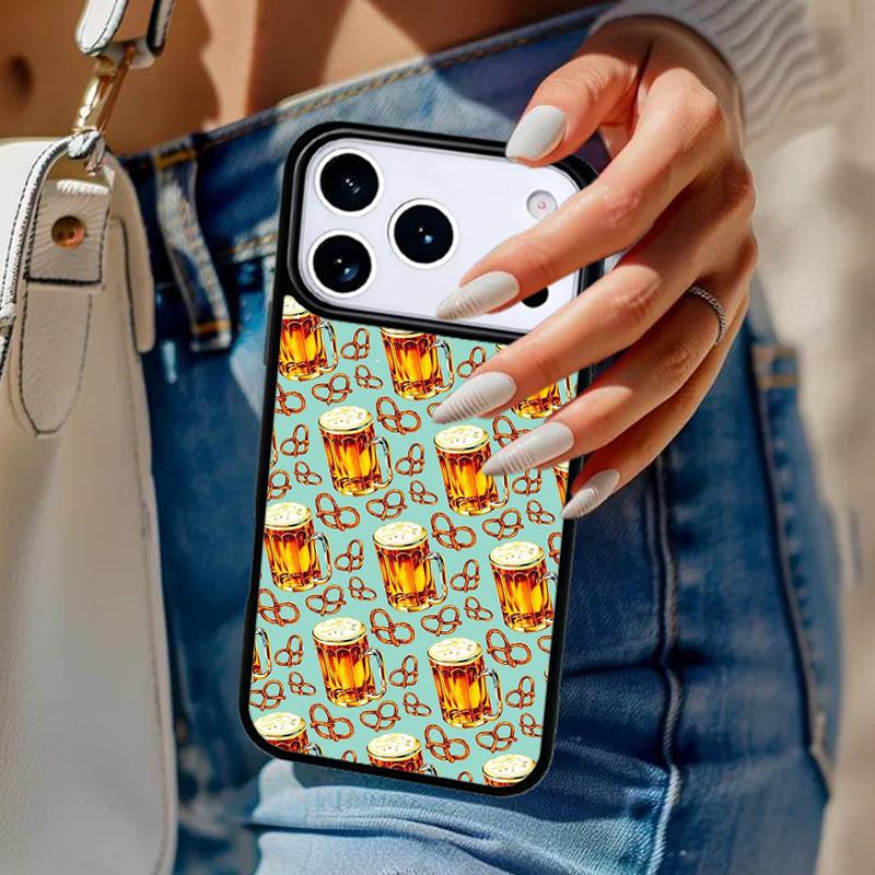 Beer Mug Beer Bubbles Phone Case For iPhone 17 Air 14 15 13 12 Max Cover For Apple 14 15 16 16e 11 Pro Max Plus Coque