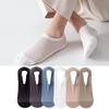 Men's Silicone Non-Slip Invisible Ice Silk Mesh Socks with Cotton Sole