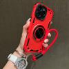 For Magsafe Magnetic 360°Rotat Metal Car Bracket Ring Lanyard Phone Case For iPhone 16 Pro Max 14 11 12 13 15 Pro Max Back Cover