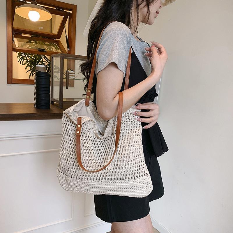 Summer new hollow niche design casual versatile large capacity portable shoulder underarm bag women's bag