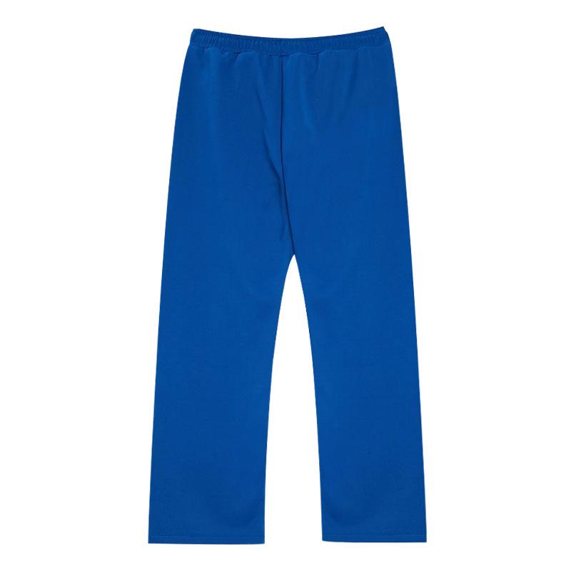 Spring and summer straight colour blocking casual men's peplum trousers loose large size trousers