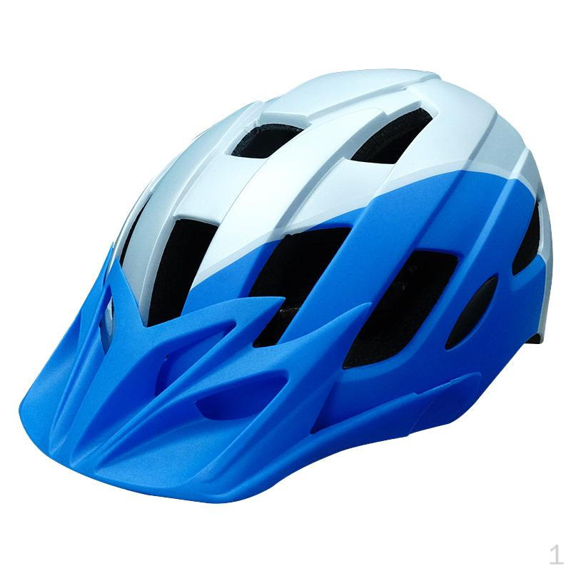 

Bike Helmet Commuting Adjustable Equipment Cycling Accessories for Mountain Sports Blue White